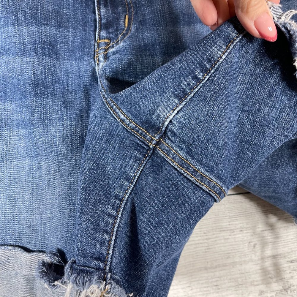 Lane Bryant Distressed Denim Short Shorts Sz 22 - Picture 8 of 10